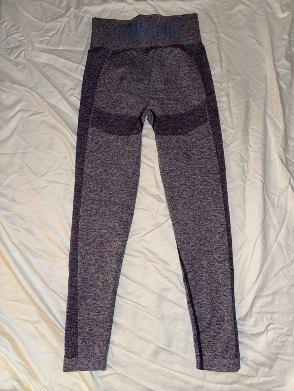 Gymshark Seamless High-Waist Heathered Purple Leggings - Medium